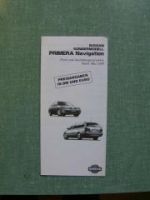 Nissan Primera Navigation Preisliste 5/1999