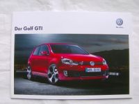 VW Golf6 GTi Prospekt Oktober 2011 NEU