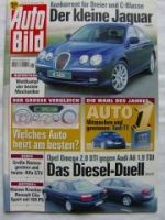 Auto Bild 48/1999 Jaguar X400,Omega 2.0DTi,Audi A6 1.9TDI,Clio S