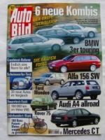 Auto Bild 47/1999 Rover 75 Tourer,A4 allroad,E46 Touring,C180T,A