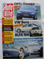 Auto Bild 26/1998 Omega B,VW Bora,Alfa 166, Peugeot 306 Cabrio S