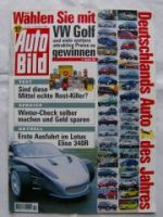 Auto Bild 50/1998 Lotus Elise 340R,206 1.6XS,Mègane Coach Diesel