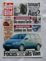Auto Bild 4/1999 Audi S3,Volvo P121,Focus,Mulitpla,Scènic