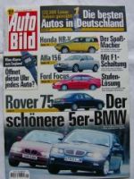 Auto Bild 5/1999 Rover 75 vs. E39,Focus Stufenheck,HR-V