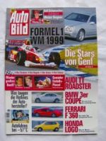 Auto Bild 8/1999 3er Coupè E46,F360,Honda Logo,TT Roadster
