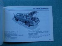 Owner"s Manual Volkswagen Fox 1990 USA