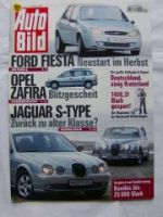 Auto Bild 12/1999 Ford Fiesta,Zafira,Jaguar S-Type