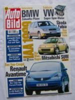 Auto Bild 35/1999 Renault Avantime,E200 W210