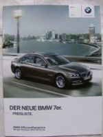 740i-750i-760i F01 +Li- F02 + 730d-750d xDrive Juli 2012