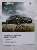 640i,650i, 650i xDrive,640d +Individual Juli 2012 F14