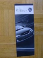 Chrysler Stratus Cabrio Preisliste Oktober 1998 NEU