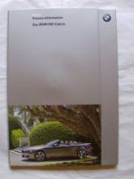 BMW M6 Cabrio E64 Pressemappe Juni 2006 NEU