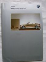 BMW Concept Studie CS1 März 2002 +Fotos