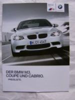 M3 Coupè E92 +Cabriolet E93 Juli 2012 NEU