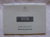 Mercedes Benz Audio 10/30 Anleitung R170 1999