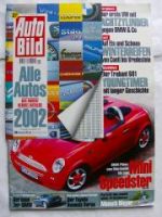 Auto Bild 40/2001 Mini Speedster, Toyota Avensis Verso, Trabant