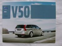 Volvo V50 September 2011 Prospekt NEU