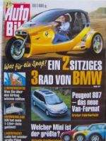 Auto Bild 23/2002 Mini R50 Kaufberatung, Peugeot 807,330Ci Coupè