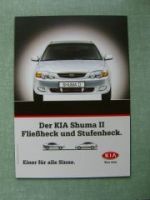 Kia Shuma2 Fließheck & Stufenheck 2001 Prospekt NEU