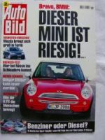 Auto Bild 16/2001 Mini R50,Audi Coupè,206 CC 110,A6 1.8T Multitr