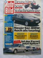 Auto Bild 6/1995 Ford Escort,Civic,Astra,306,Golf,E39