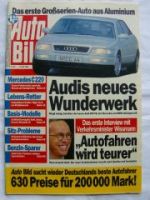 Auto Bild 20/1993 C220 W202,Audi A8,Escort CL,Astra GL