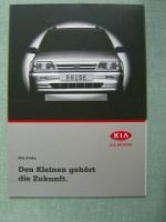 Kia Pride 1999 Prospekt +Preisliste NEU