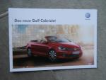 VW Golf VII Cabriolet Typ 5G +Exclusive +Zubehör Mai 2015 NEU