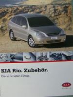 Kia Rio Zubehör Prospekt 2003 NEU