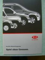 Kia Offroad-Programm 1999 Prospekt NEU