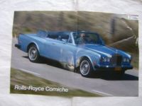 Rolls-Royce Corniche Cabriolet Poster Rarität