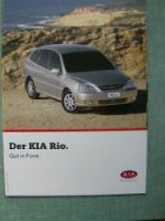 Kia Rio Prospekt 10/2002 +Preisliste