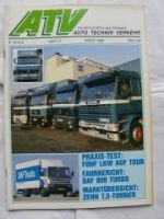 Auto Technik + Verkehr 3/1989 DAF 800 Turbo,Scania,MAN,Volvo,MB