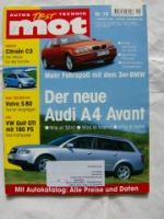 mot 19/2001 Volvo S80 Dauertest,VW Golf GTi,A4 Avant