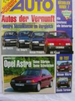 Auto Straßenverkehr 20/1991 Opel Vectra vs. Fiat Tempra