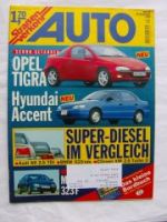 Auto Straßenverkehr 20/1994 Opel Tigra,Hyundai Accent