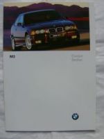 BMW M3 E36 Coupè Sedan March 1997 USA Brochure