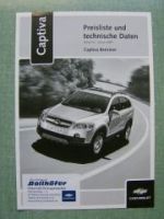 Chevrolet Captiva Preisliste Benziner 1/2007