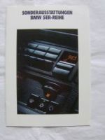 BMW 520i-535i,524td Sonderausstattungen März 1990