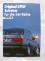 BMW 5er E34 Original Zubehör Januar 1988 Rarität
