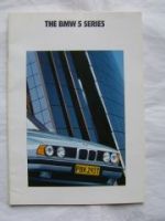 BMW 520i 525i 535i UK Prospekt September 1990