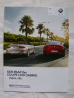 BMW 640i 650 640d Coupè +Cabrio F12 F13 Januar 2013