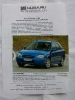 Subaru Impreza 2.0 RS Pressinformation 11/2004