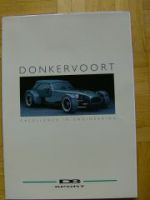 Donkervoort D8 Sport Prospekt +Preisliste