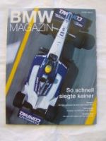 BMW Magazin 2/2001 Formel 1,M3 Cabrio E46,C1 Roller