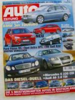 Auto Zeitung 1/2005 E220CDi vs. A6 2.0TDi, 50 Jahre SL