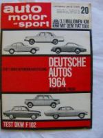 auto motor & sport 20/1964