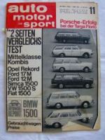 ams 11/1965 Kombis Opel Rekord,Ford 17M,Ford 12M