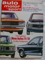 ams 14/1971 VW 1302 Automatic,Renault 16TL,BMW 2002
