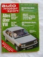 ams 8/1977 350SE W116, BMW 320 E21 Dauertest,